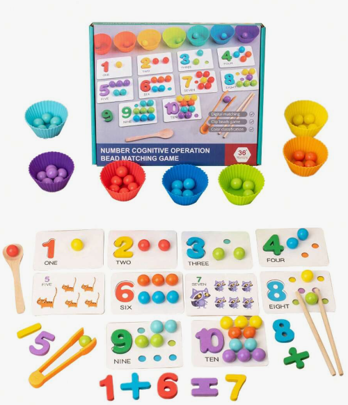 ✨Juego de Motricidad Fina y Matemáticas Montessori ✨